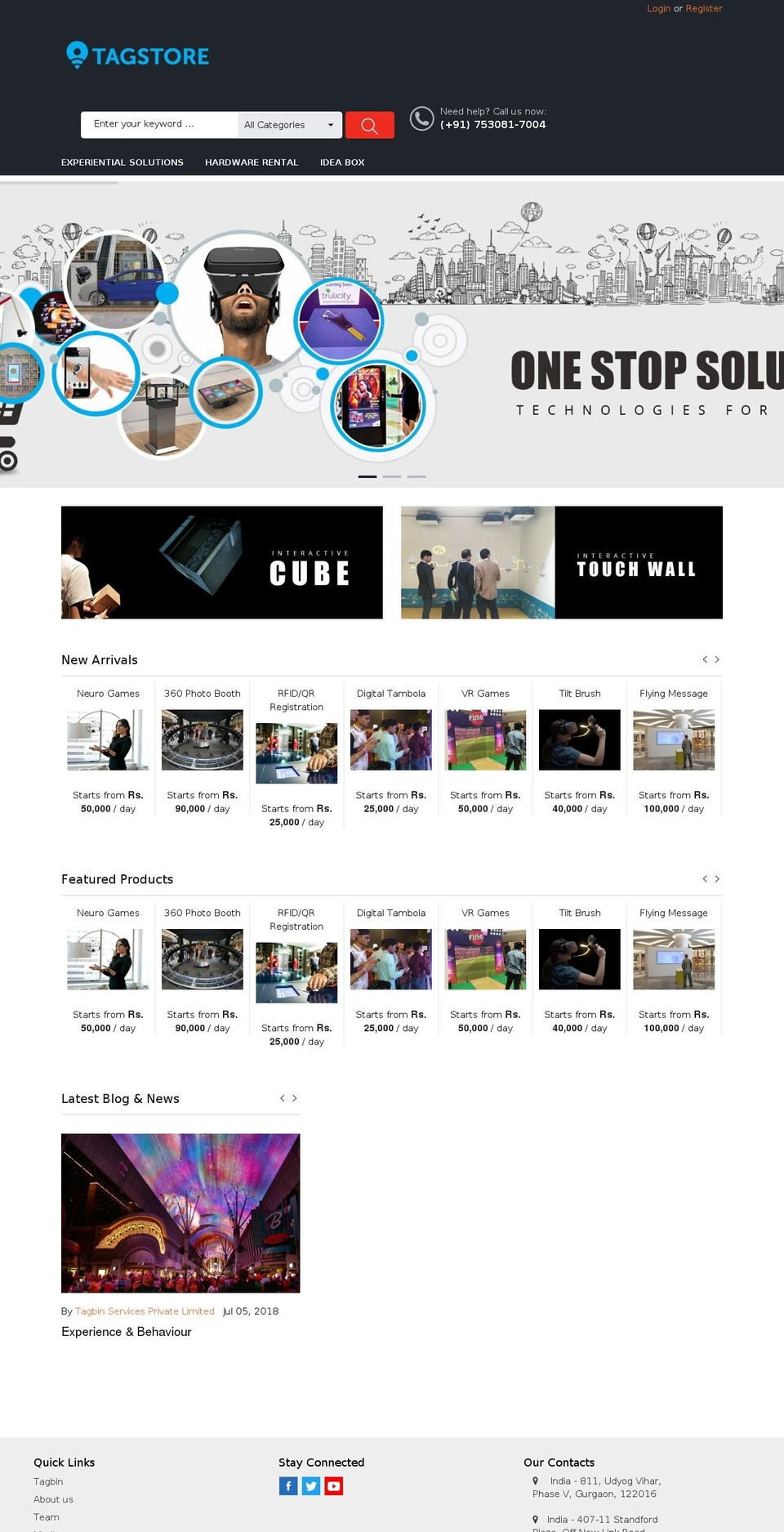 tagb.in shopify website screenshot