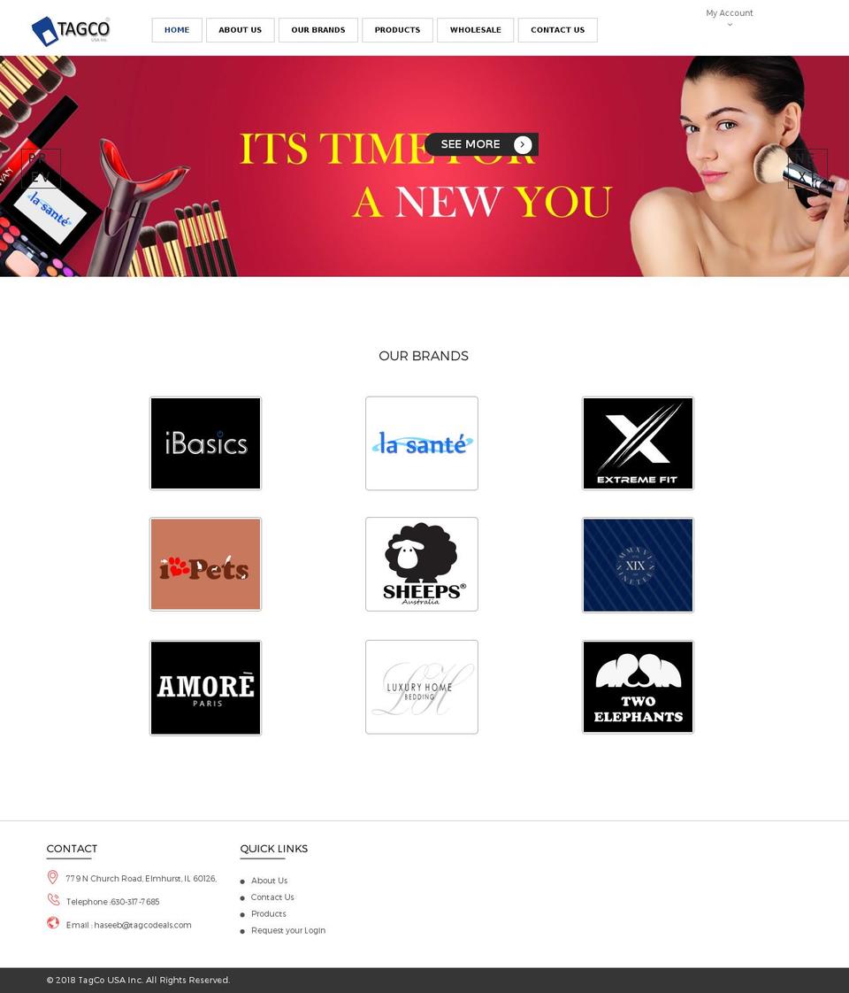 tagcousa.com shopify website screenshot