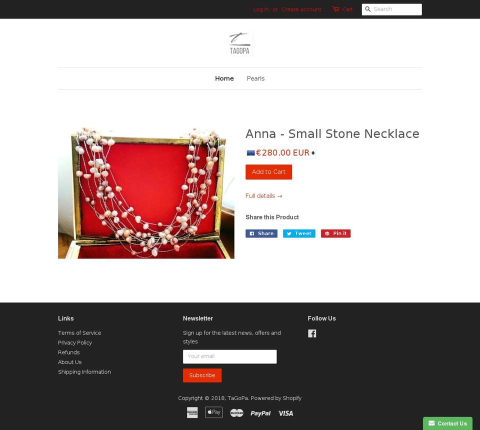 tagopa.com — Shopify storefront screenshot