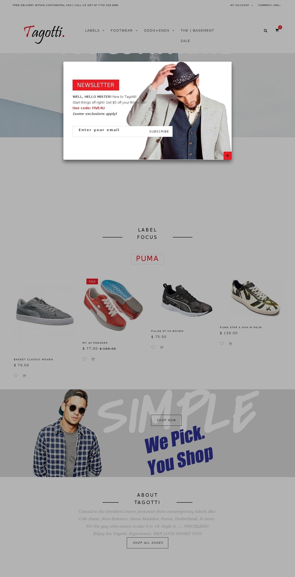 Tagotti Shopify theme site example tagotti.com