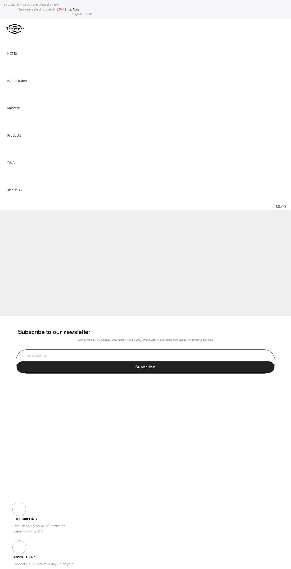 tagsyn.myshopify.com shopify website screenshot