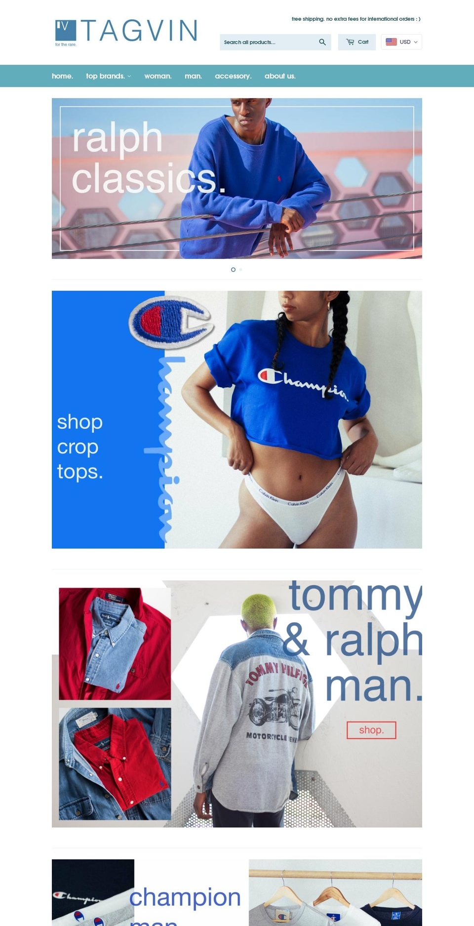 tagvin.com shopify website screenshot