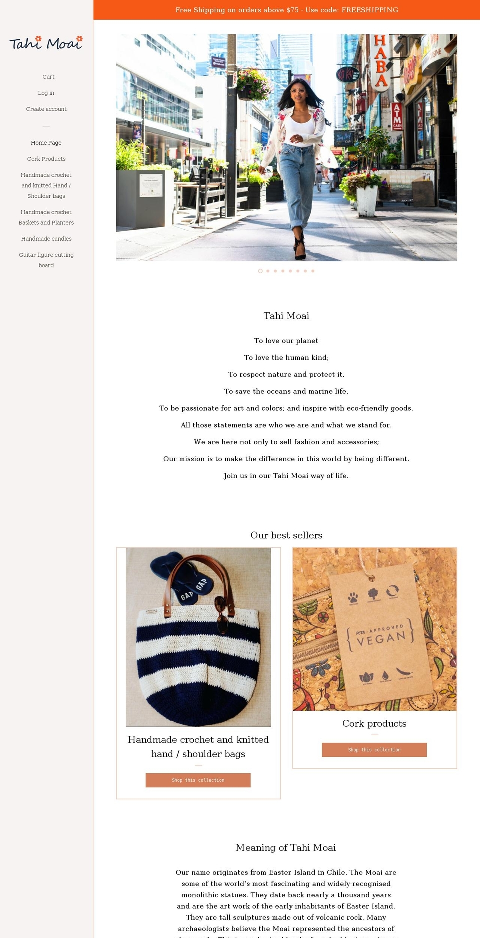 tahimoai.com shopify website screenshot