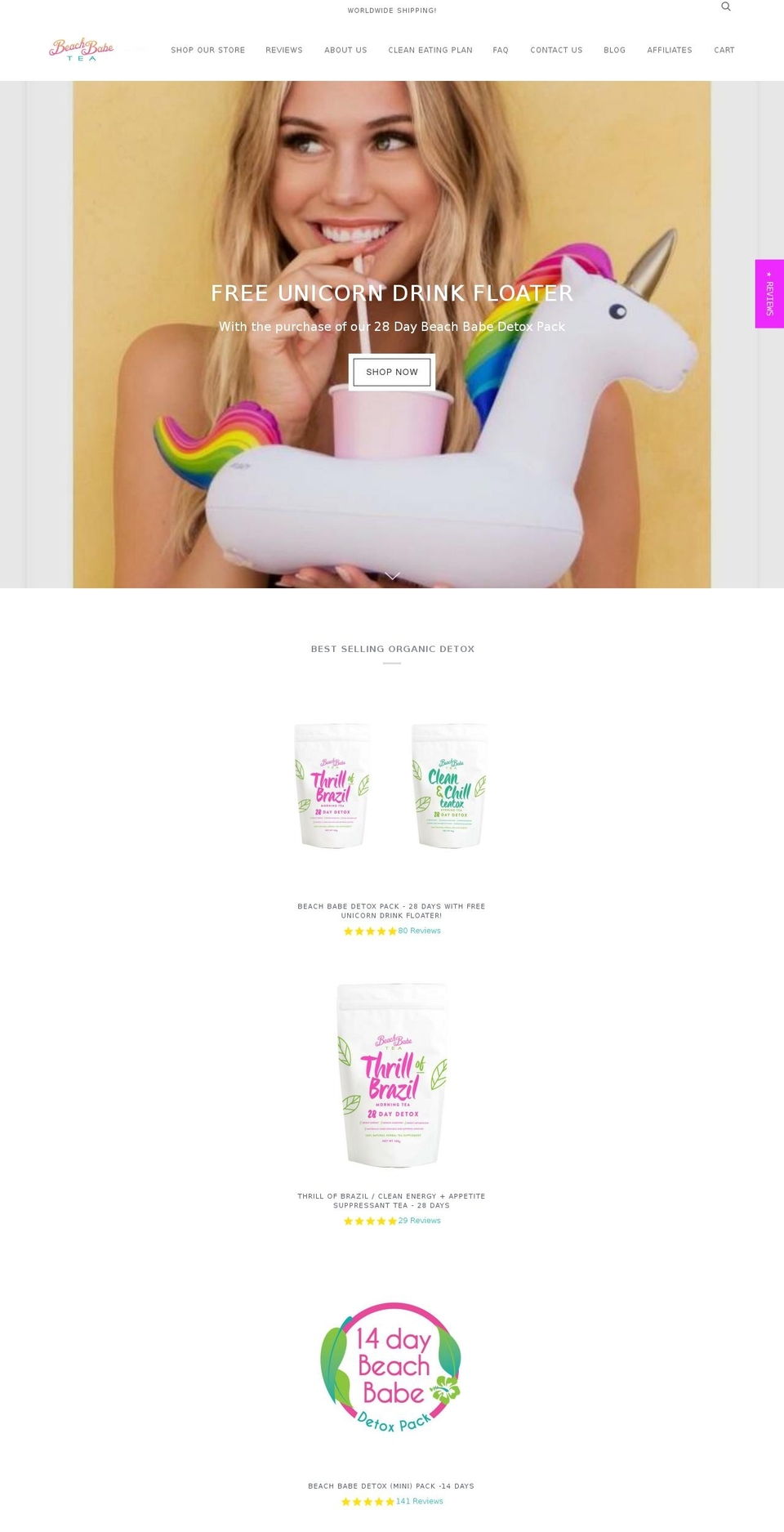 tahitiangirl.com shopify website screenshot