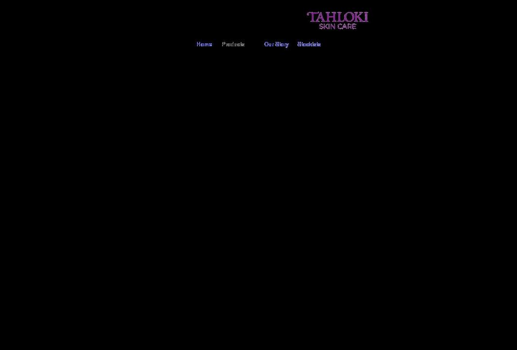 tahlokiskincare.com shopify website screenshot