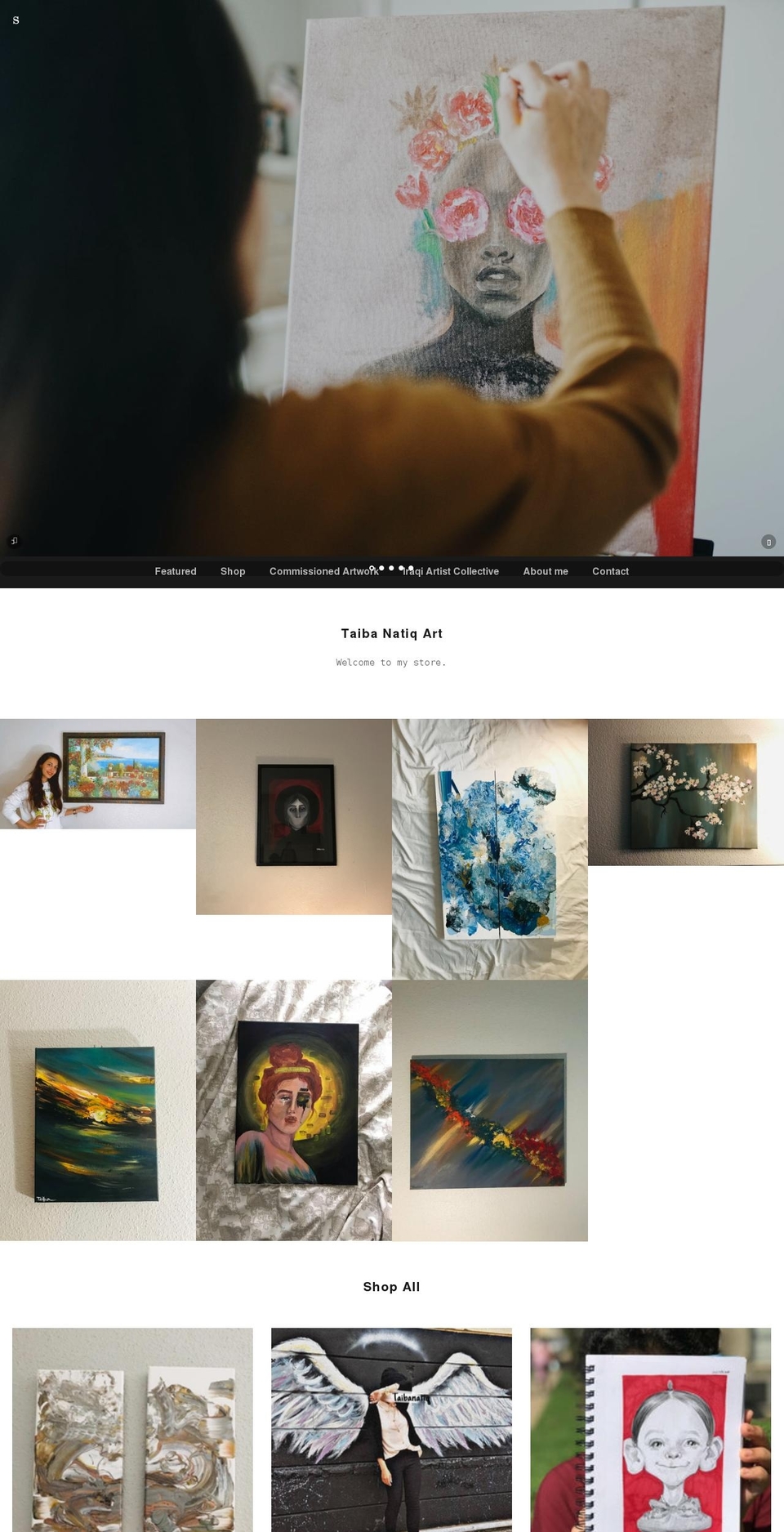 taibanatiq.com shopify website screenshot