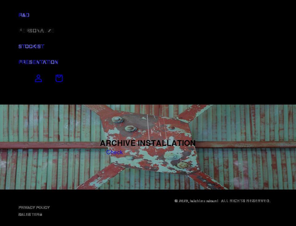 taichimurakami.com shopify website screenshot