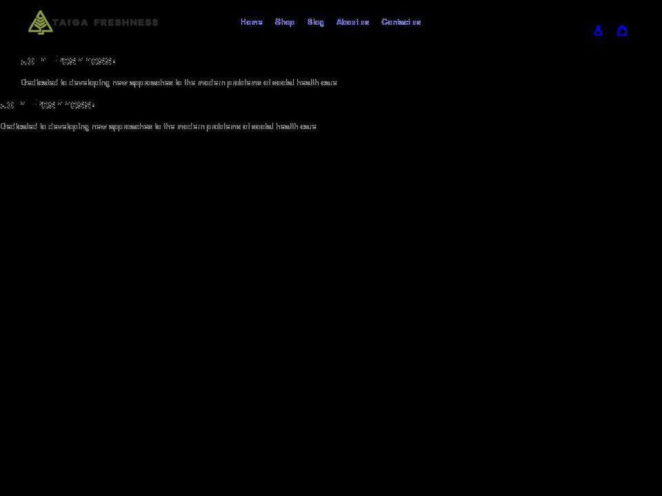 taigafreshness.com shopify website screenshot