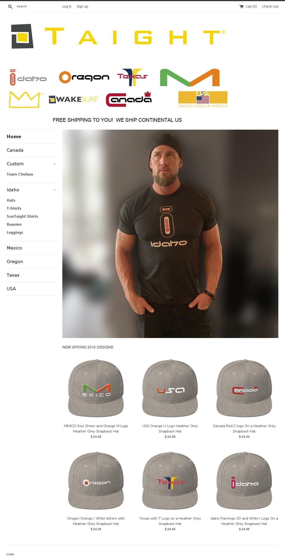 taightshop.com — Shopify storefront screenshot