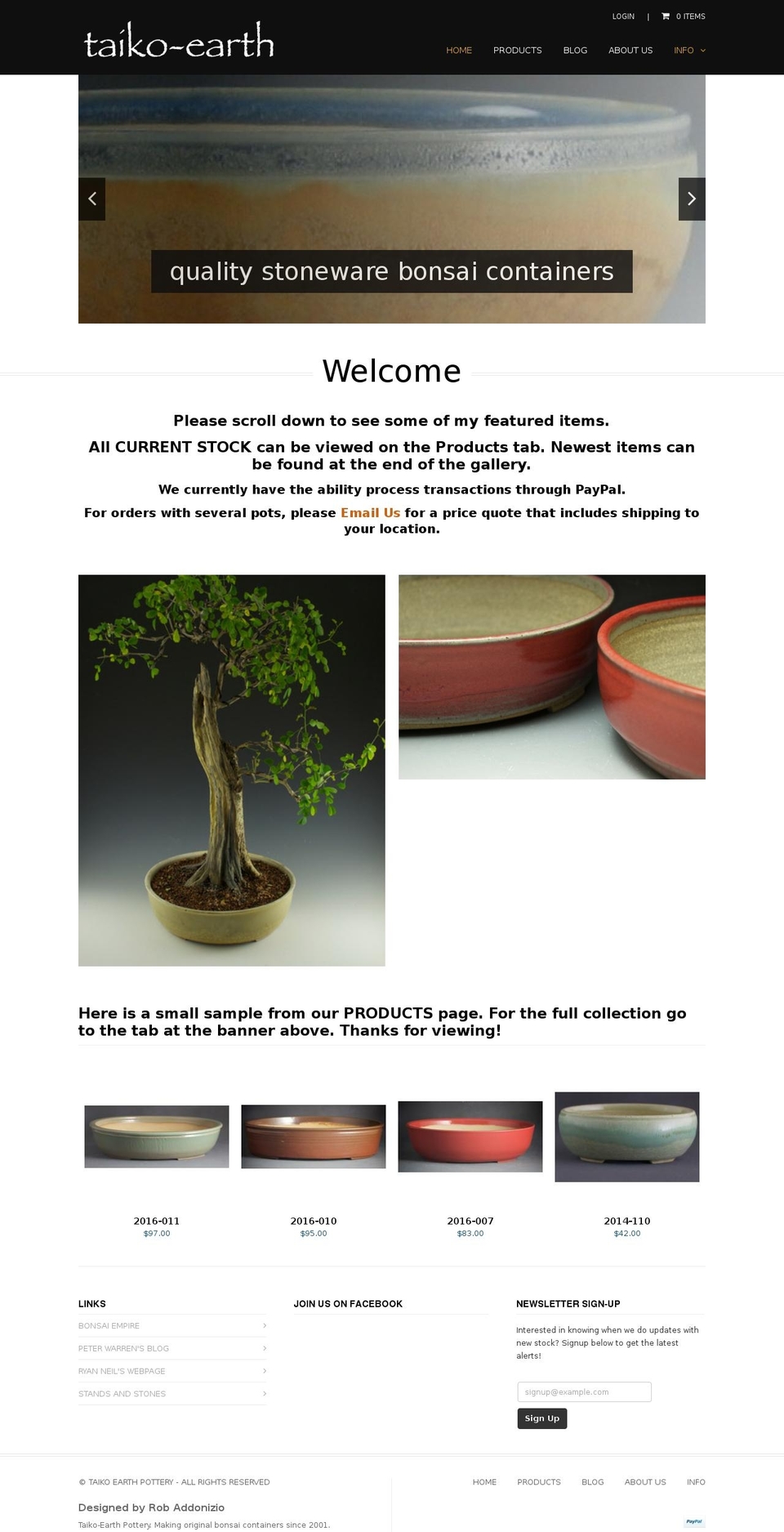 taikoearth.com shopify website screenshot