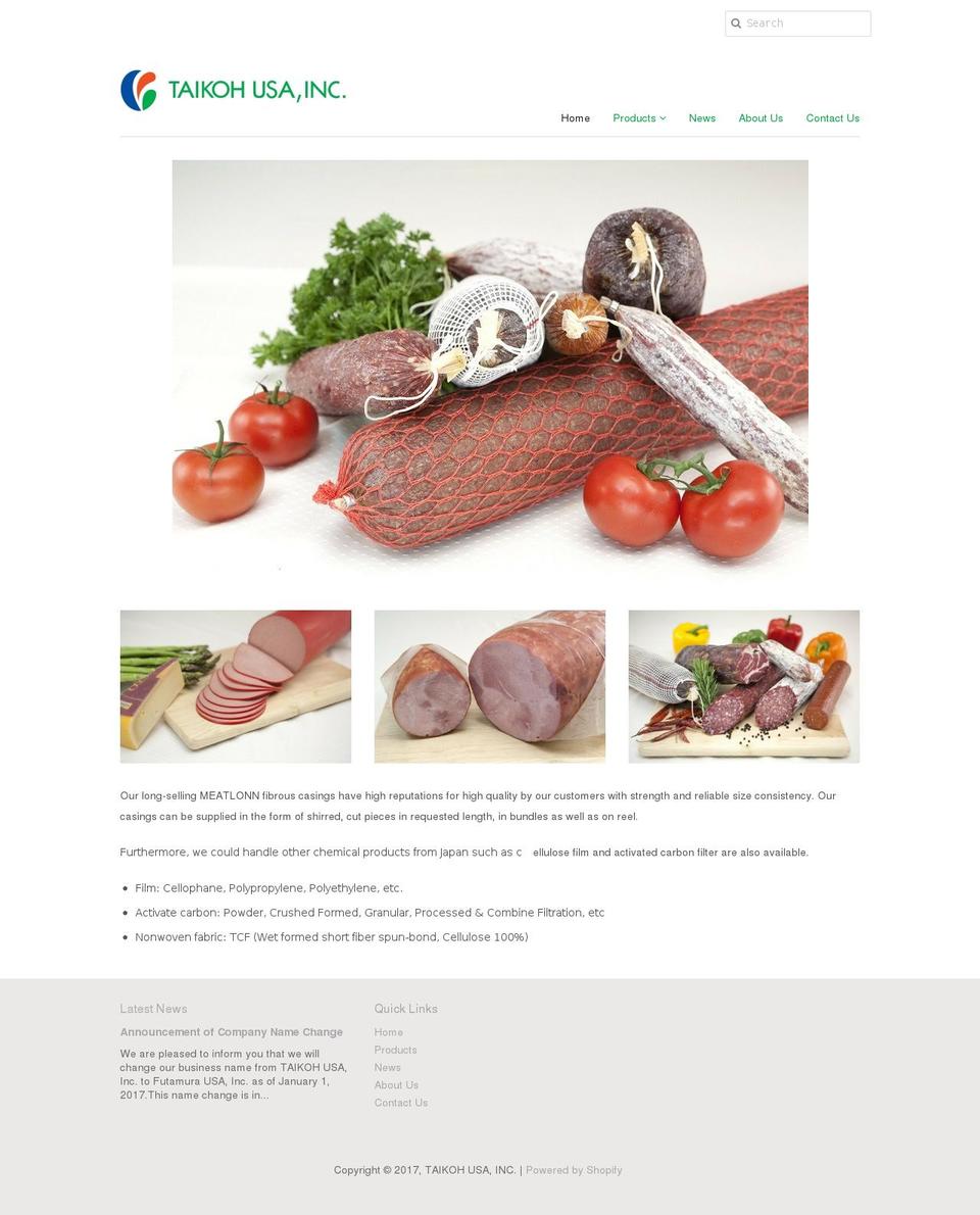 taikoh-usa.com shopify website screenshot