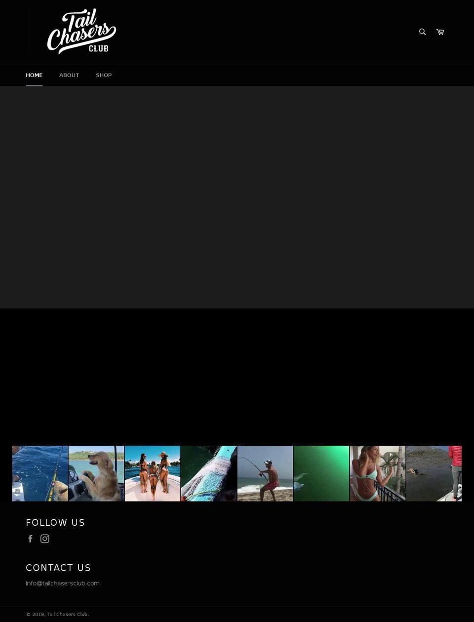 tailchasersclub.com — Shopify storefront screenshot