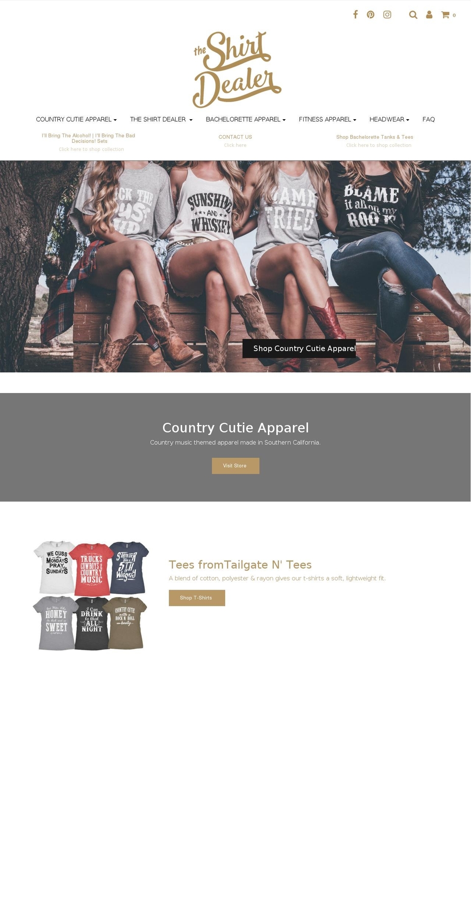 tailgatentees.com — Shopify storefront screenshot