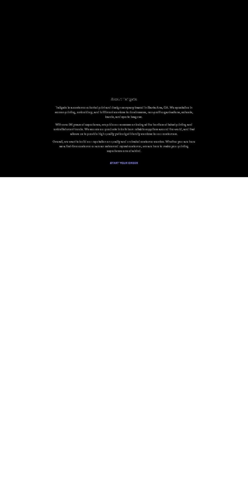 tailgateprinting.com shopify website screenshot