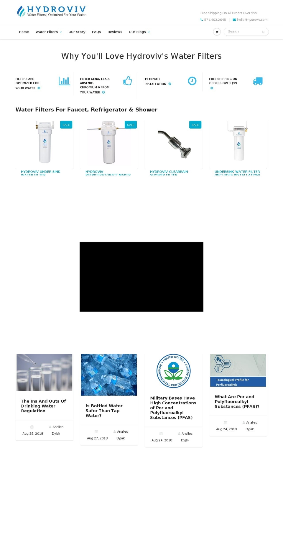 tailoredtapwater.com — Shopify storefront screenshot