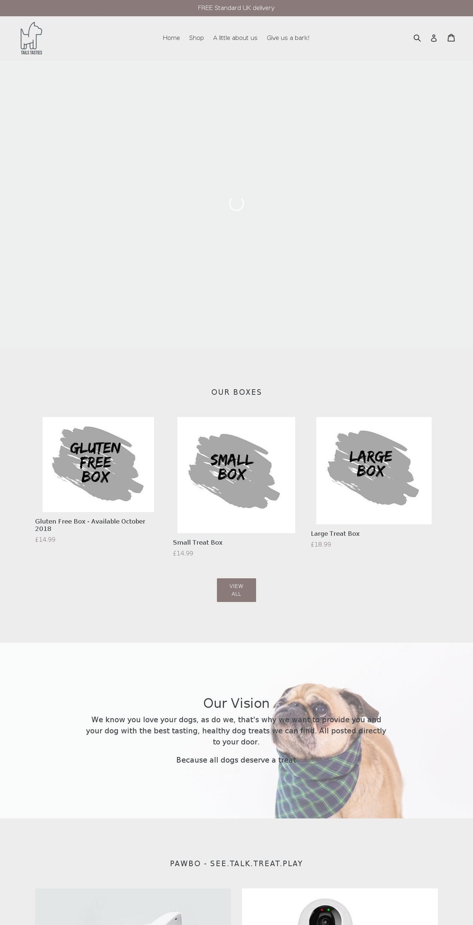 tailstasties.com — Shopify storefront screenshot