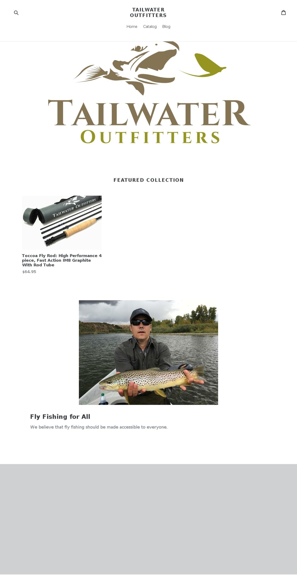 tailwateroutfitters.com — Shopify storefront screenshot