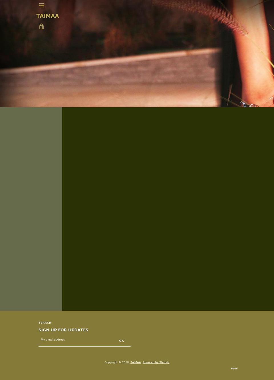 taimaa.net shopify website screenshot