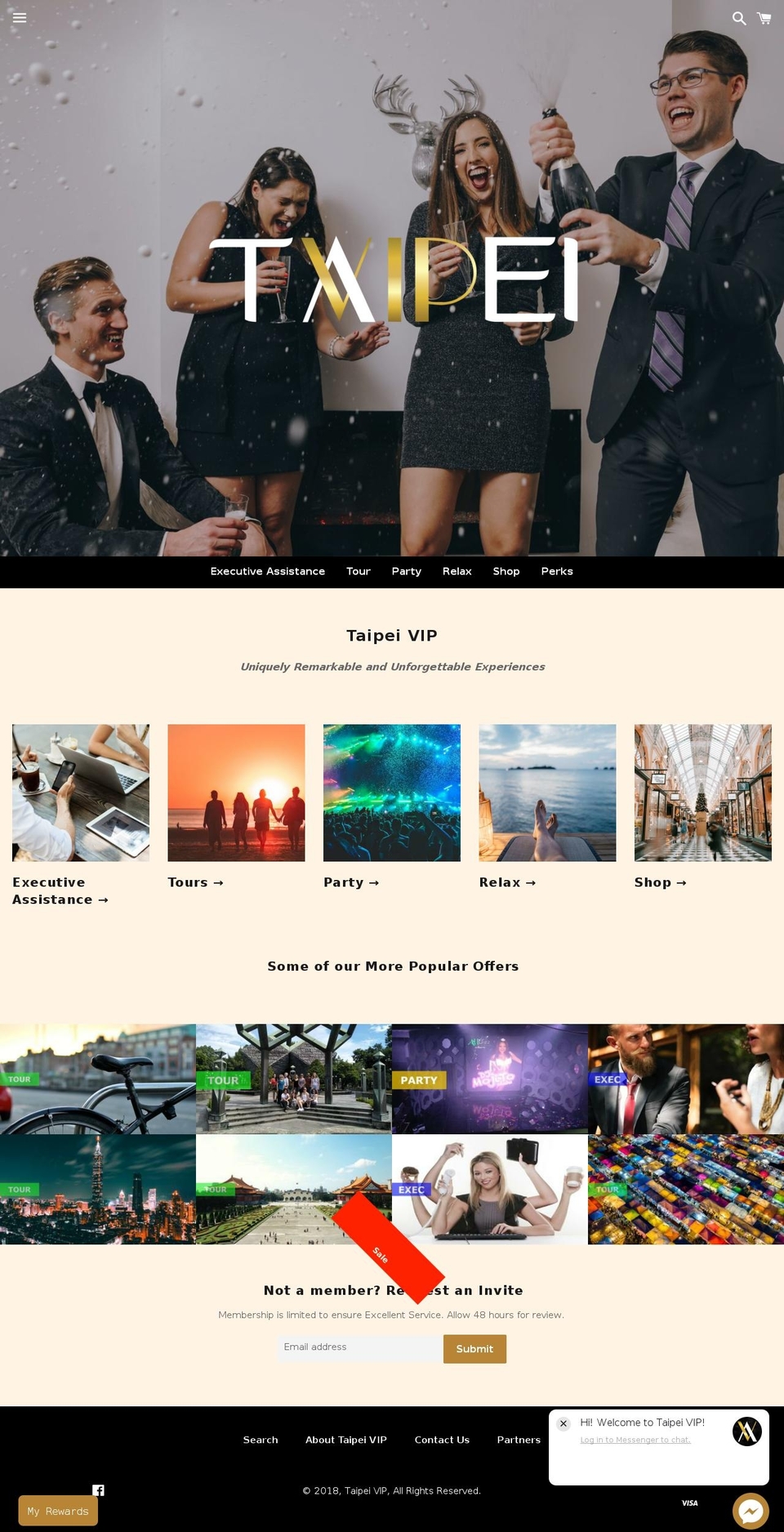 taipeivip.com shopify website screenshot