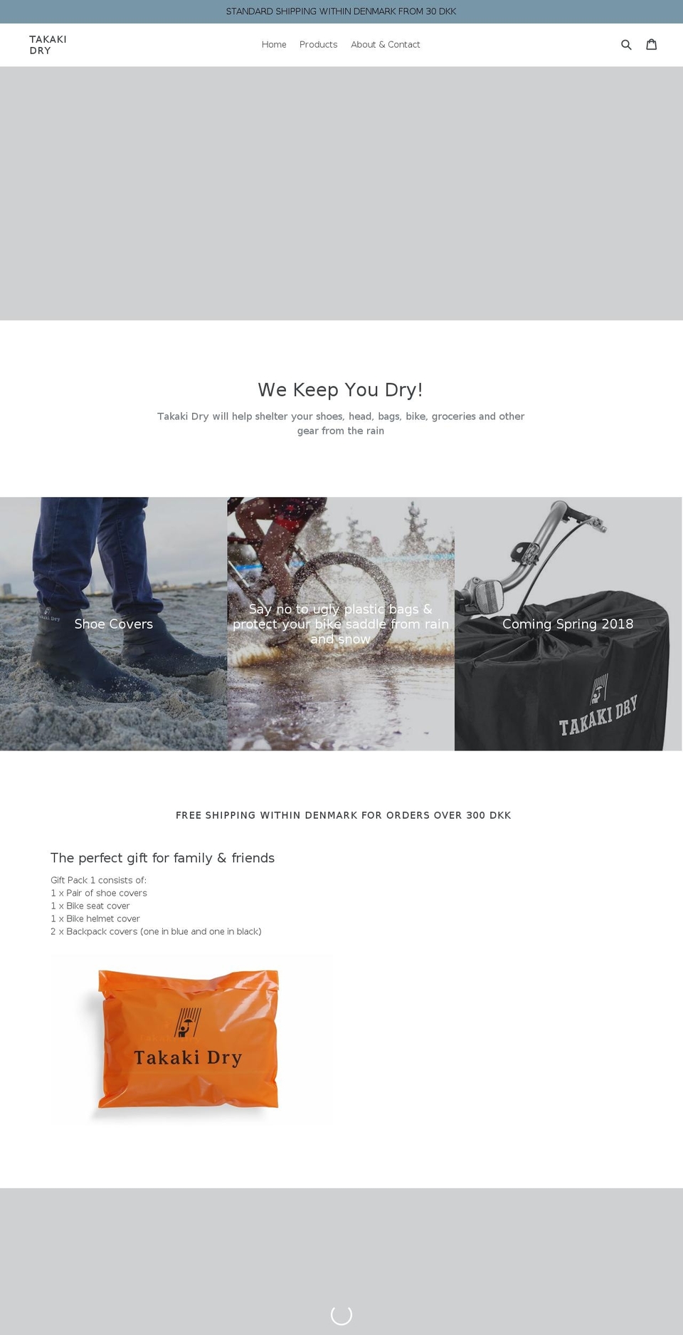 takakidry.com — Shopify storefront screenshot