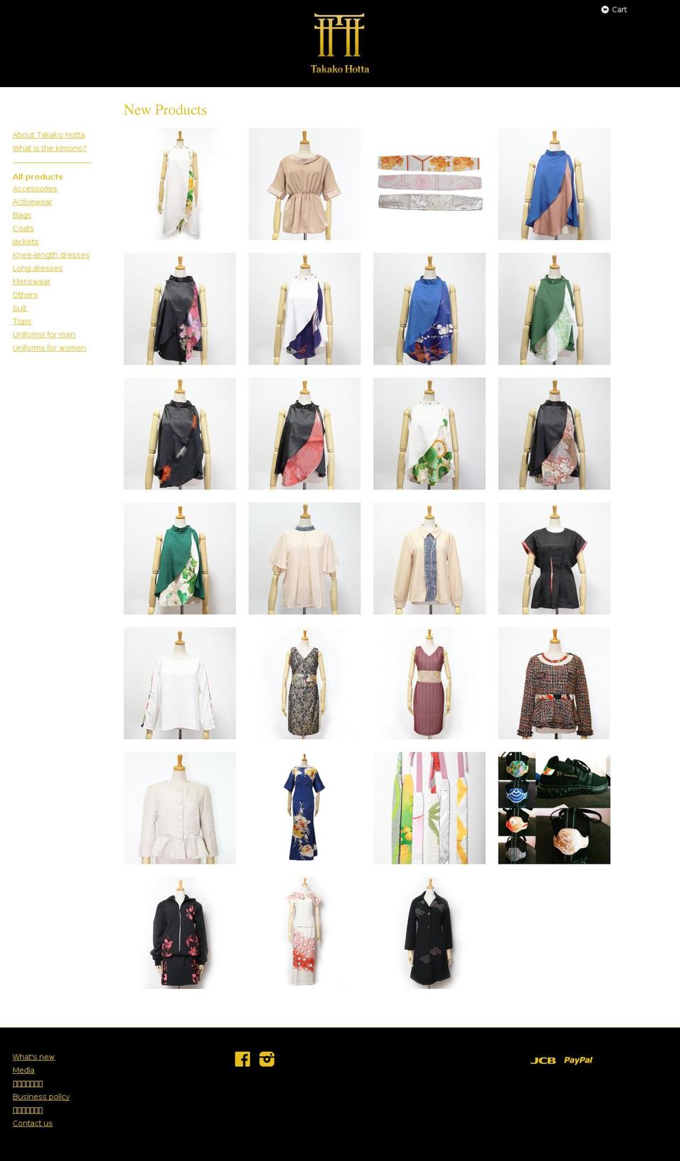 takakobh.com shopify website screenshot