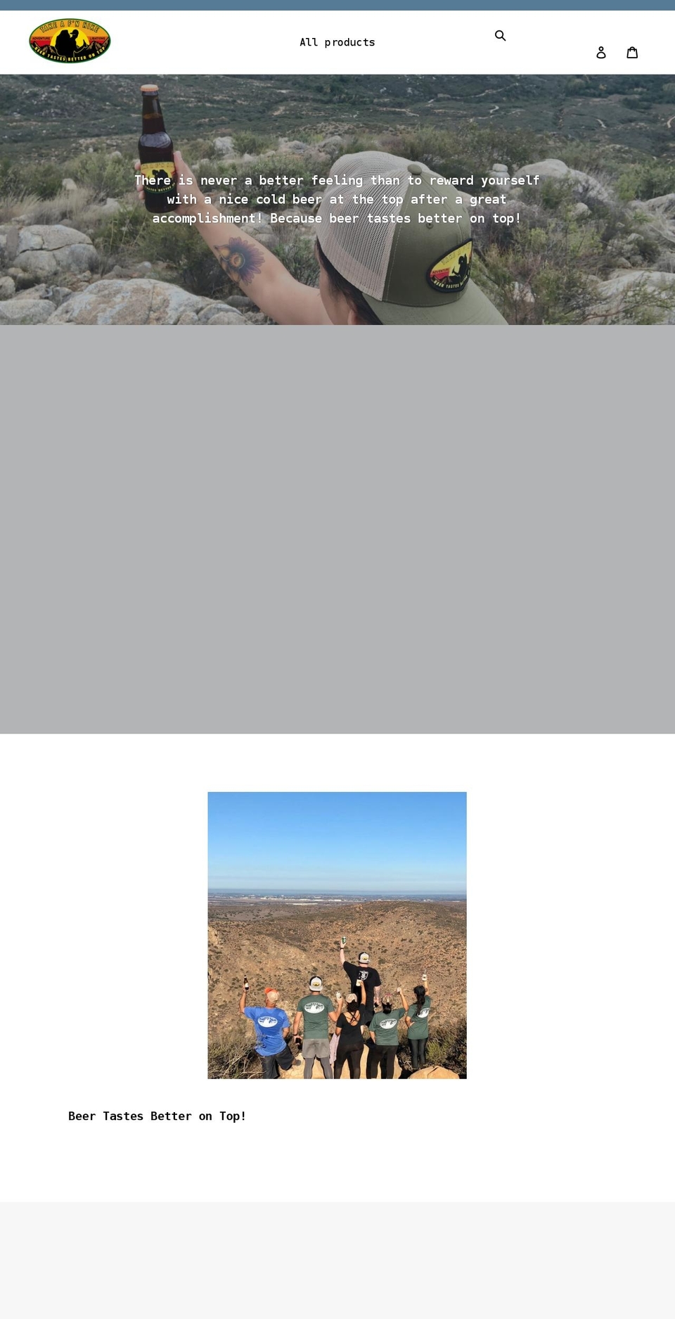 takeafnhike.com shopify website screenshot