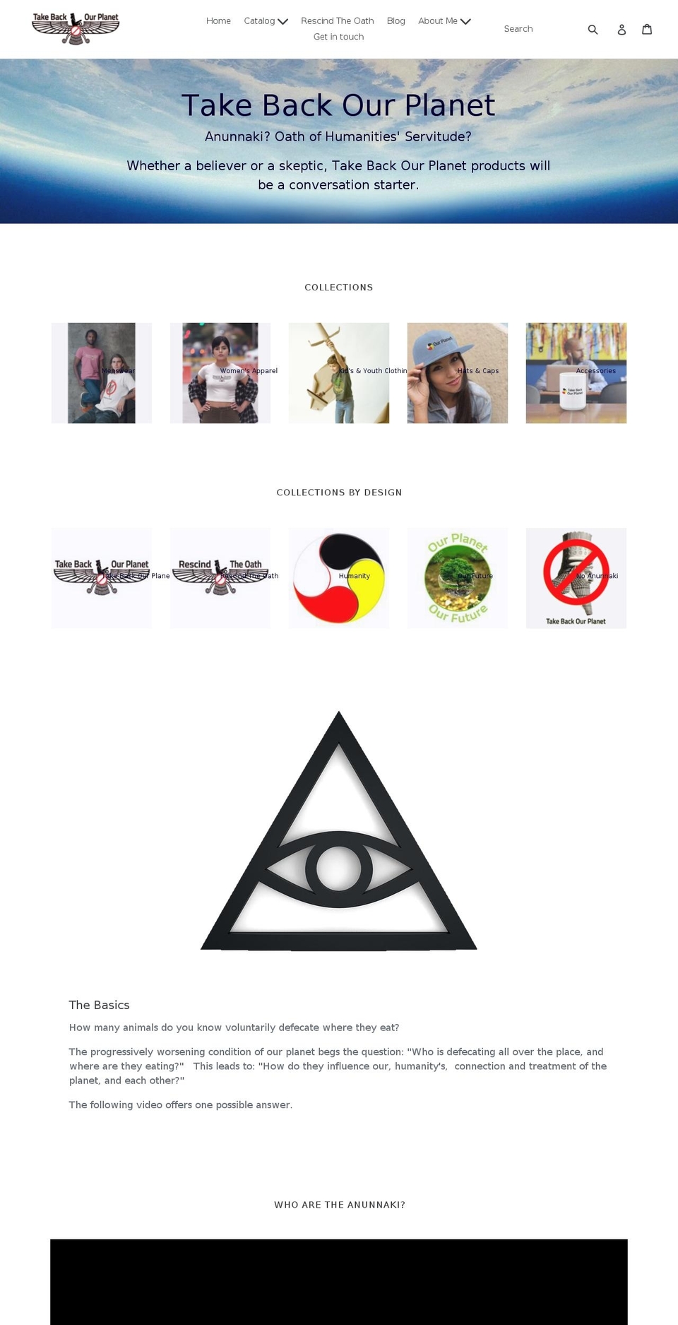 takebackourplanet.com — Shopify storefront screenshot