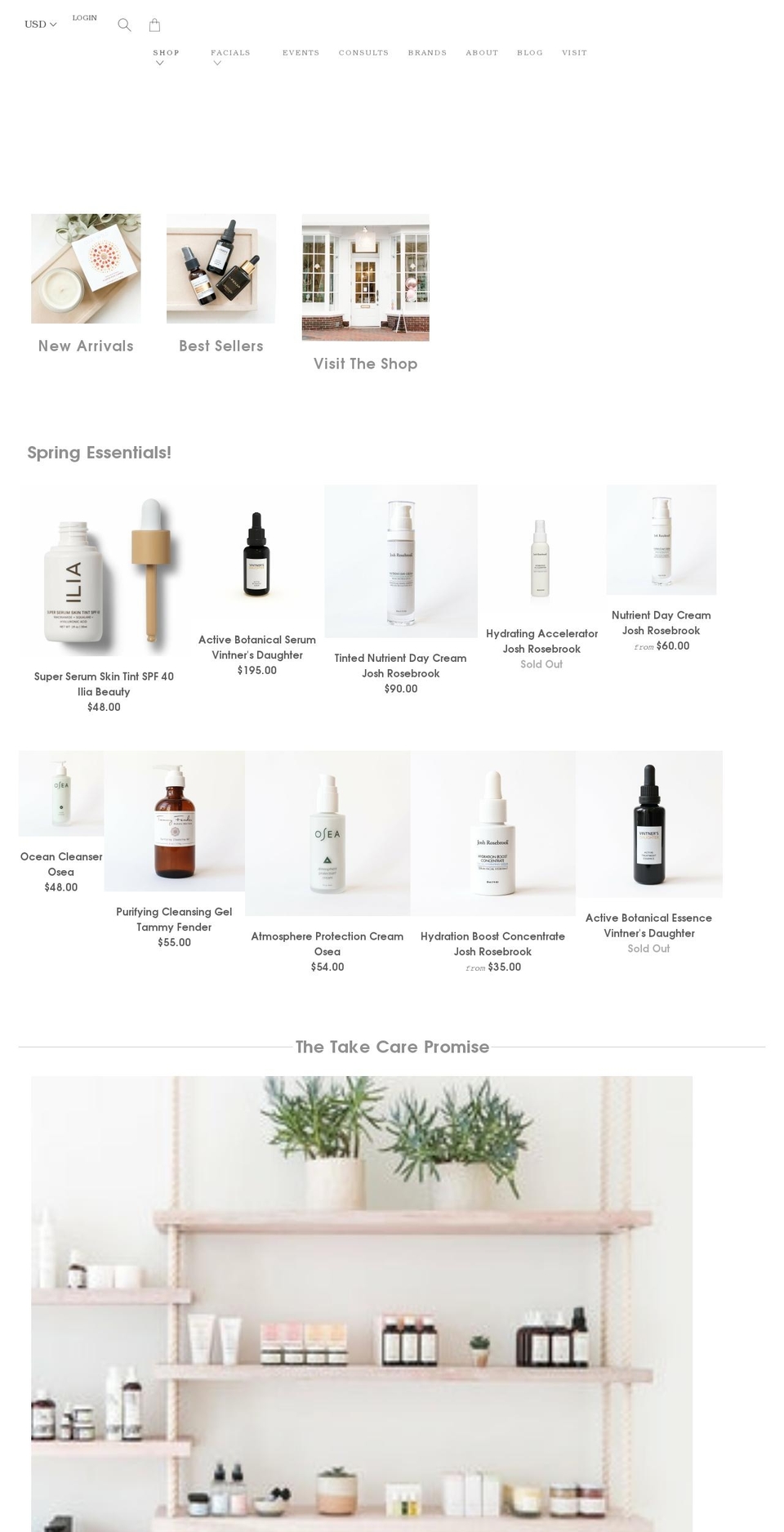 Artisan -- Shopify theme site example takecareshopdc.com