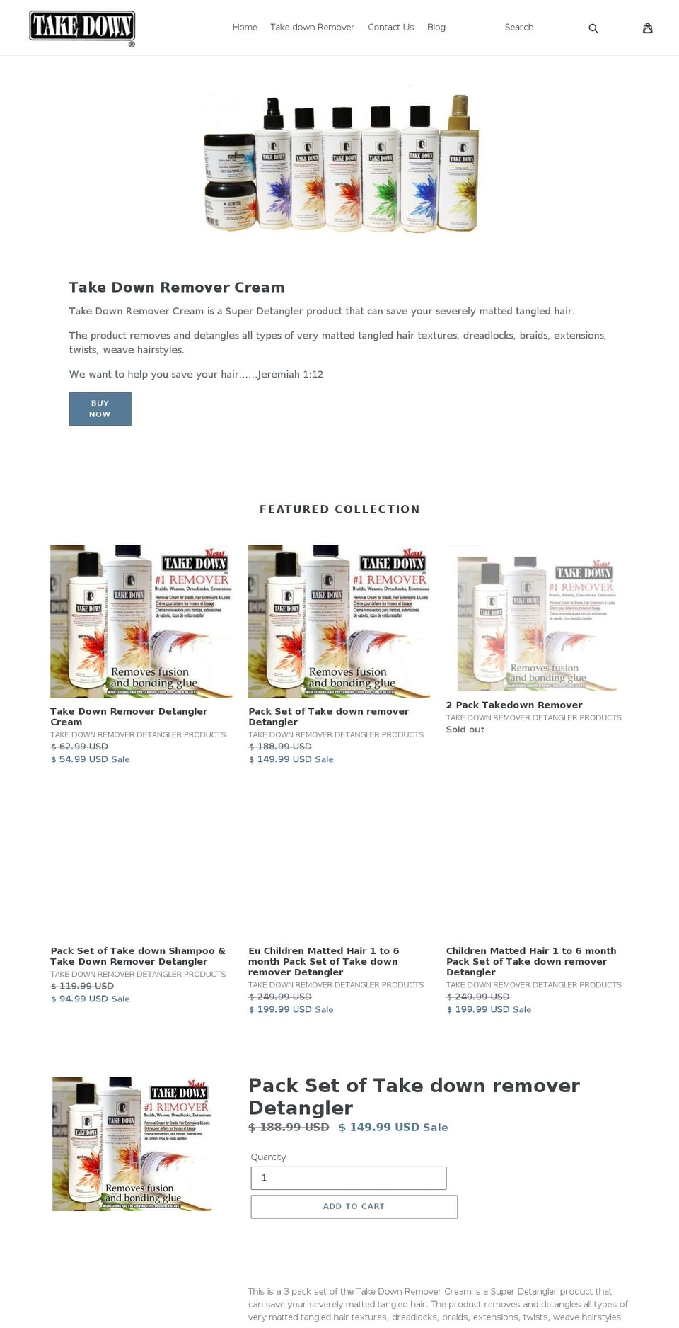 takedownremover.com shopify website screenshot