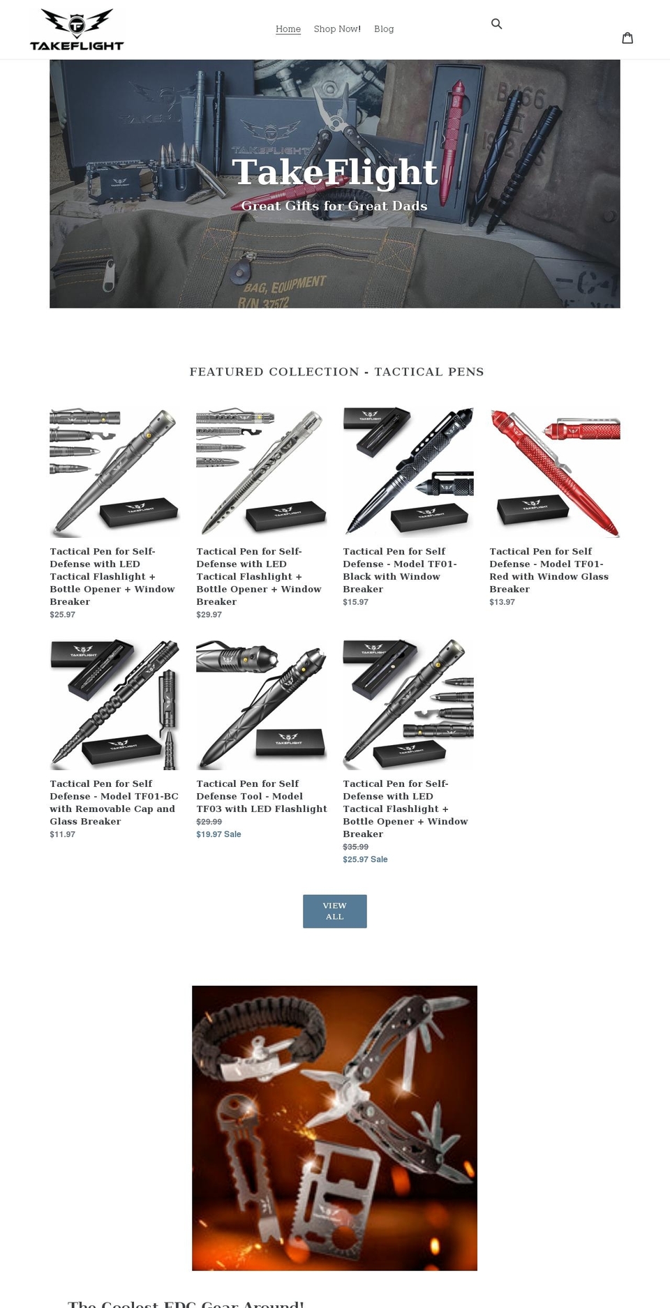 takeflight-gear.com shopify website screenshot
