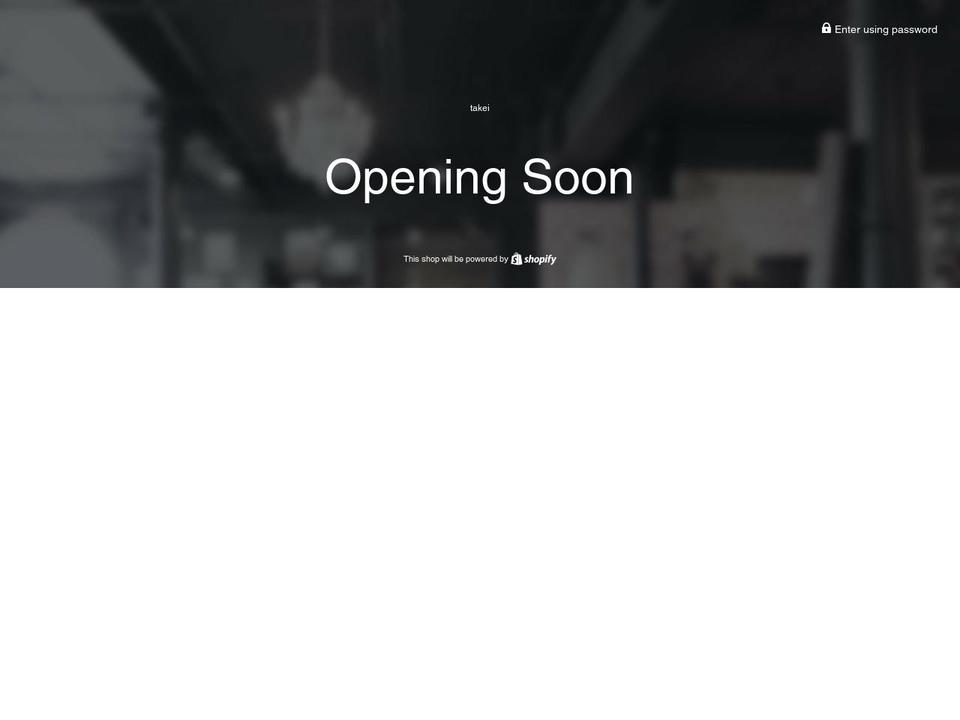 takeiofficial.com — Shopify storefront screenshot