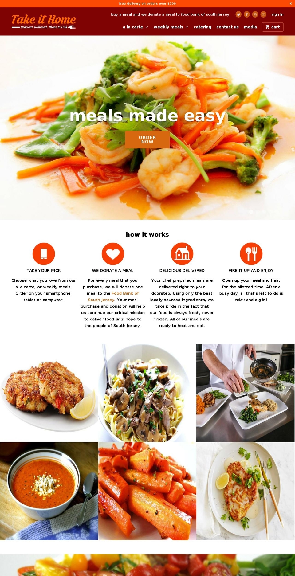 takeithome.com — Shopify storefront screenshot