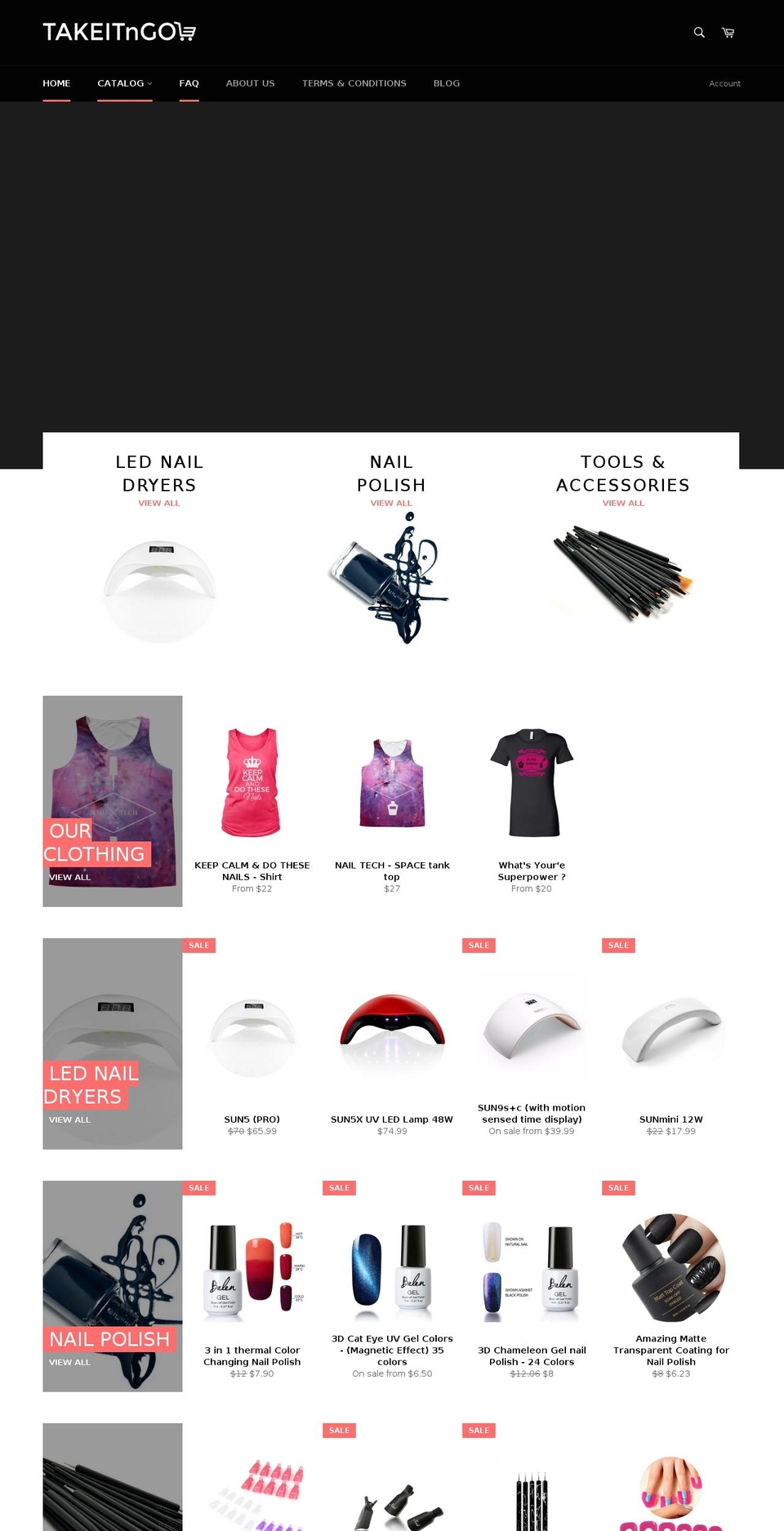 takeitngo.com shopify website screenshot