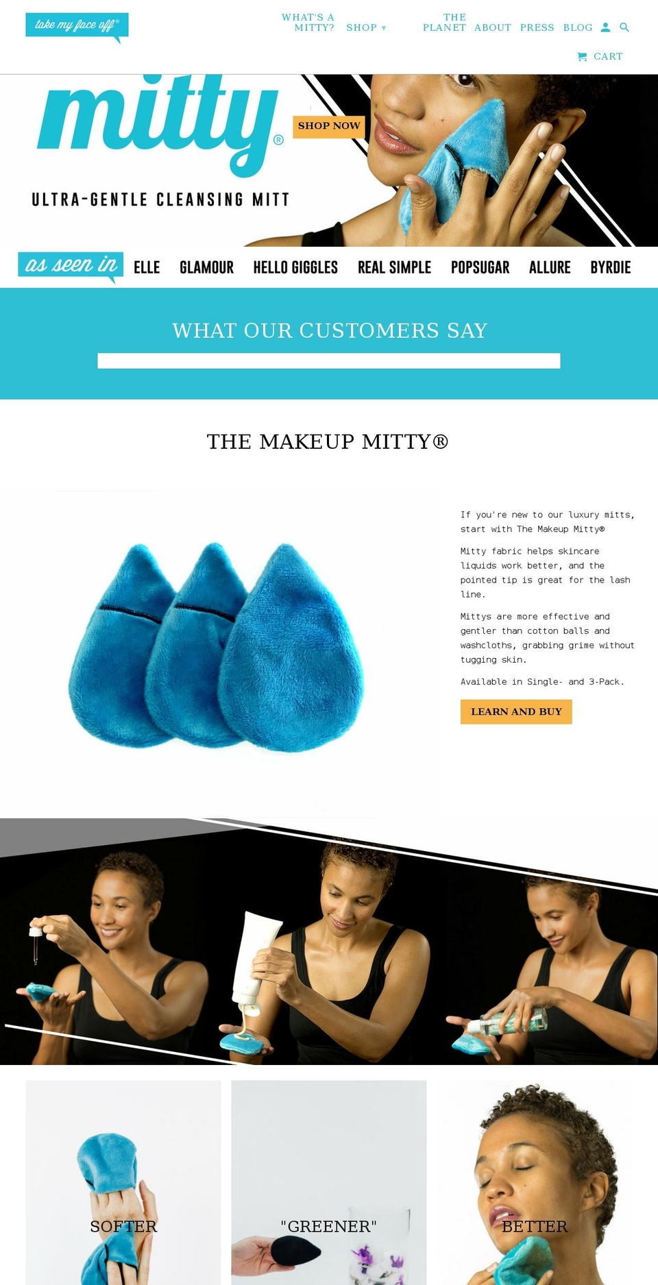 takemyfaceoff.com shopify website screenshot