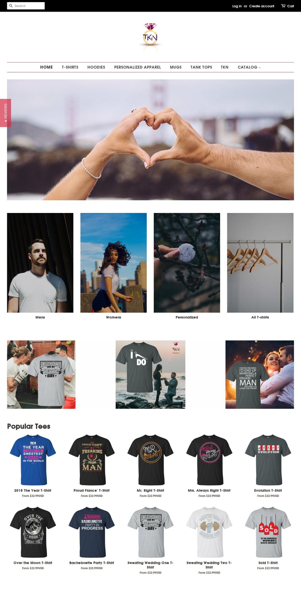 takentees.com — Shopify storefront screenshot