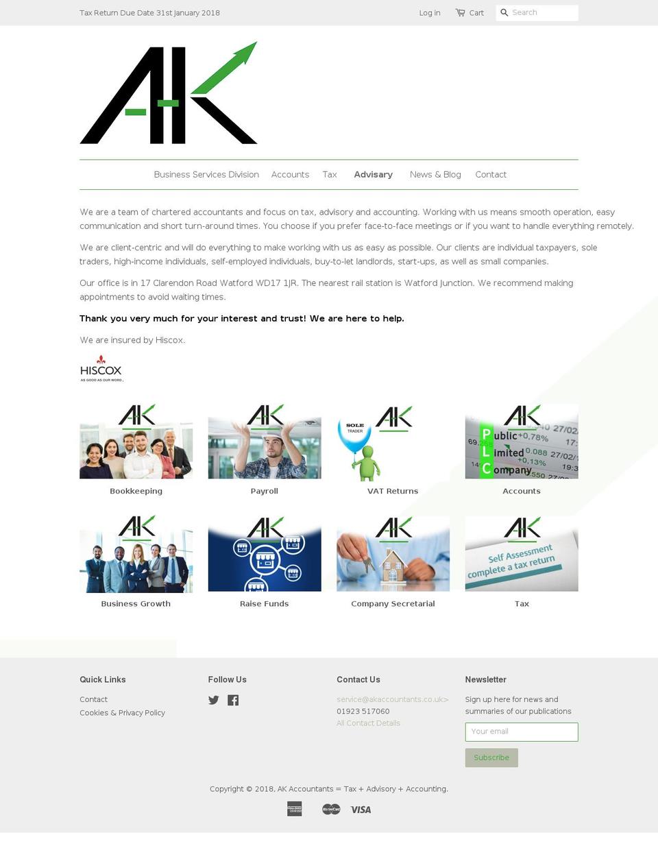 takingaccount.co.uk shopify website screenshot