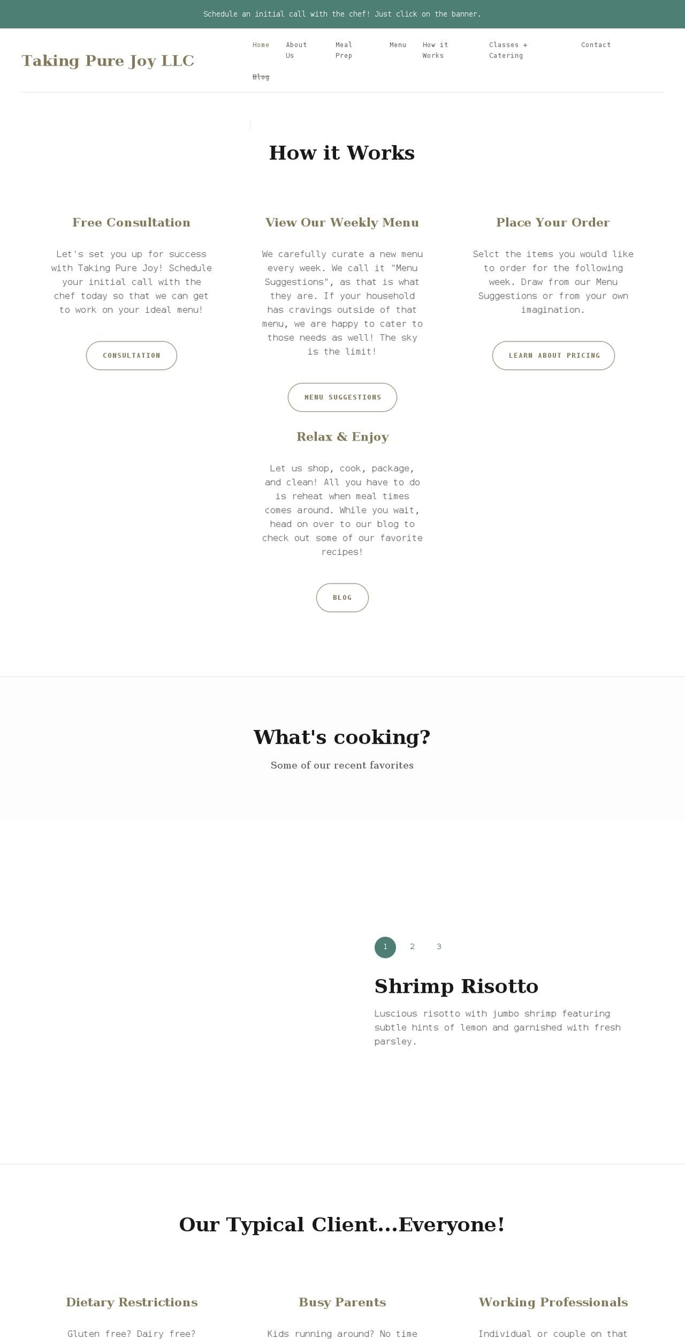 takingpurejoy.com shopify website screenshot