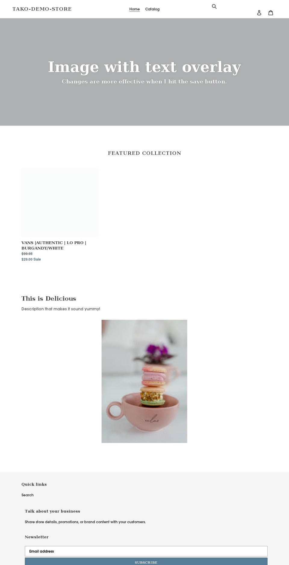tako-demo-store.myshopify.com shopify website screenshot