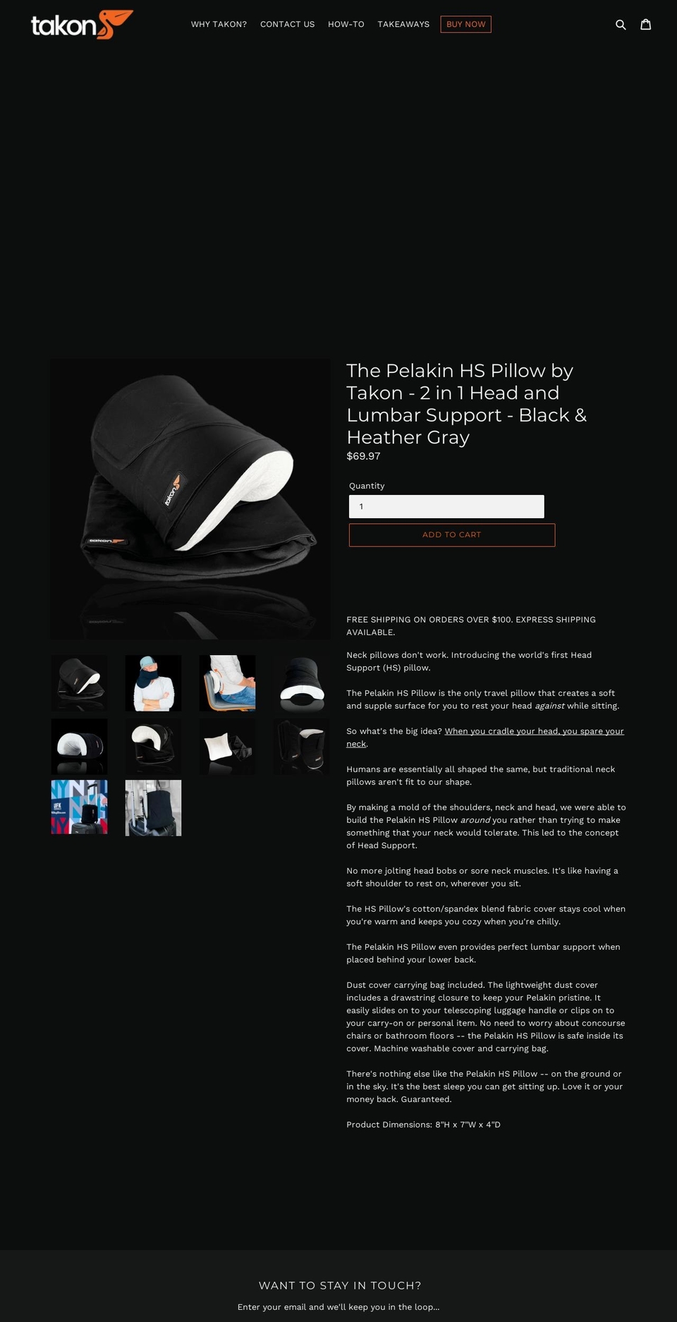 takonlife.com shopify website screenshot