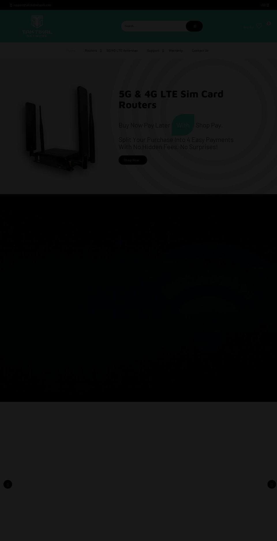 taktikalnetwork.com — Shopify storefront screenshot