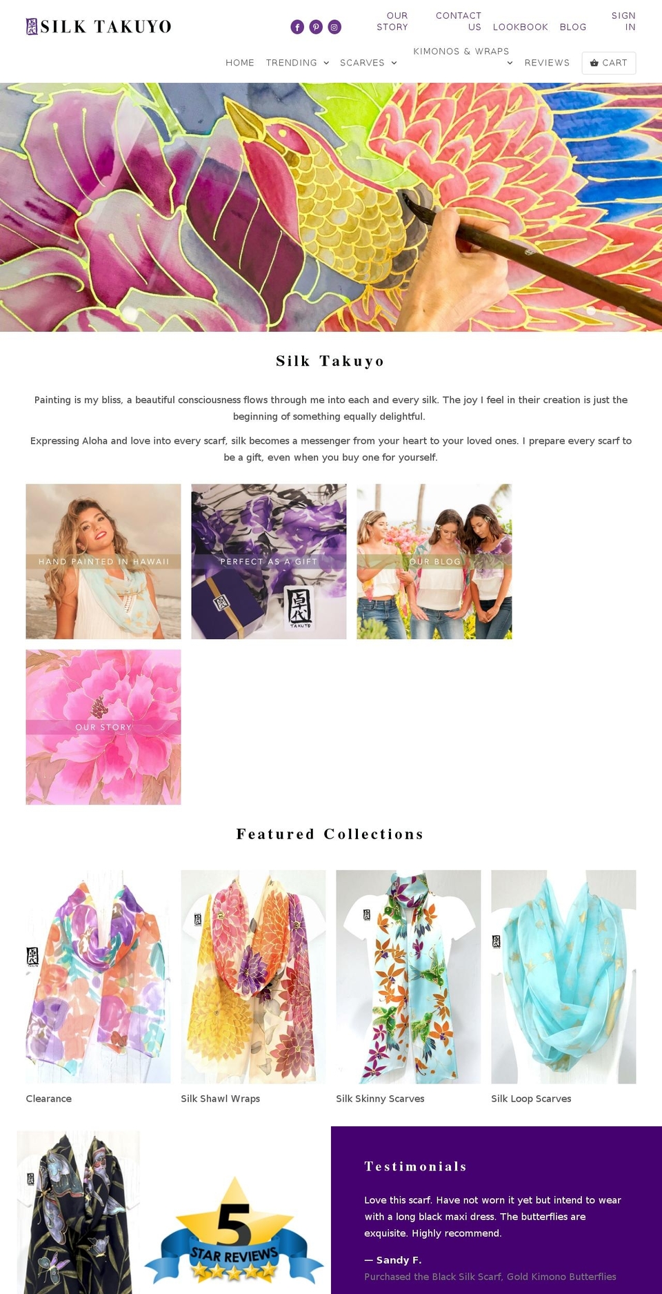 RezolutionsDesign.com April 2nd, 2018 Shopify theme site example takuyosilkscarves.com