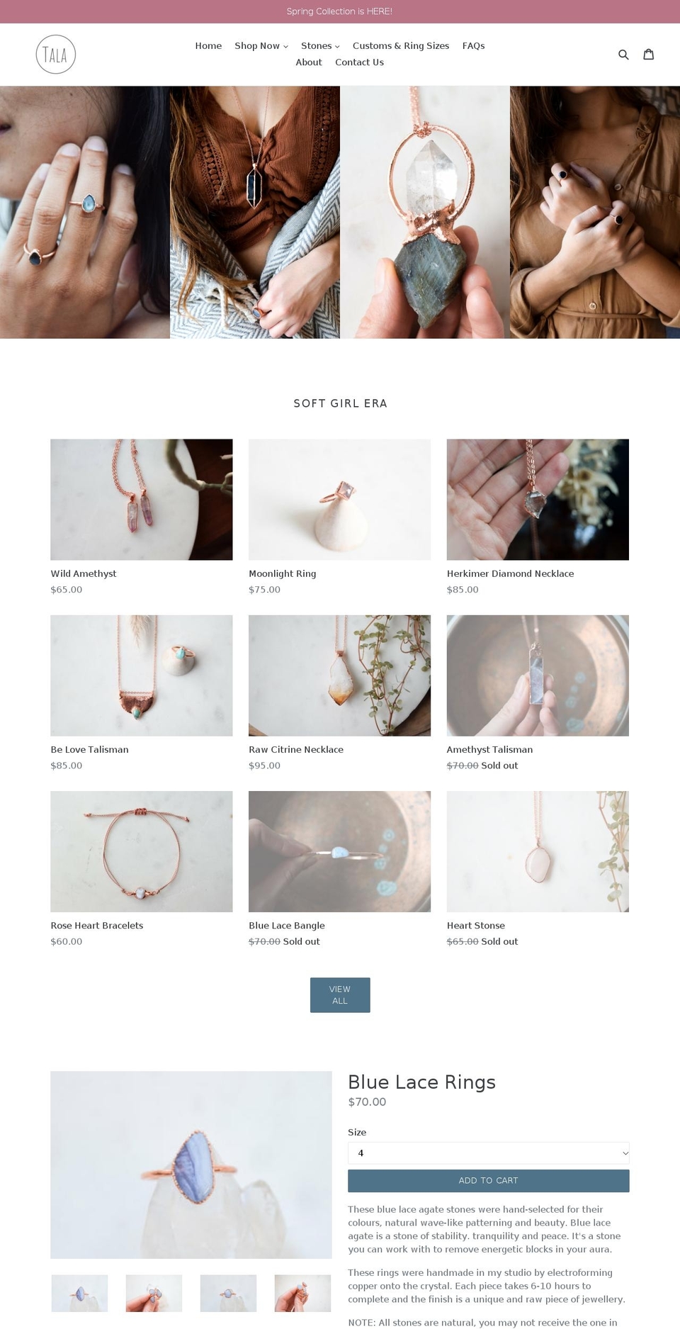 taladesignco.com — Shopify storefront screenshot