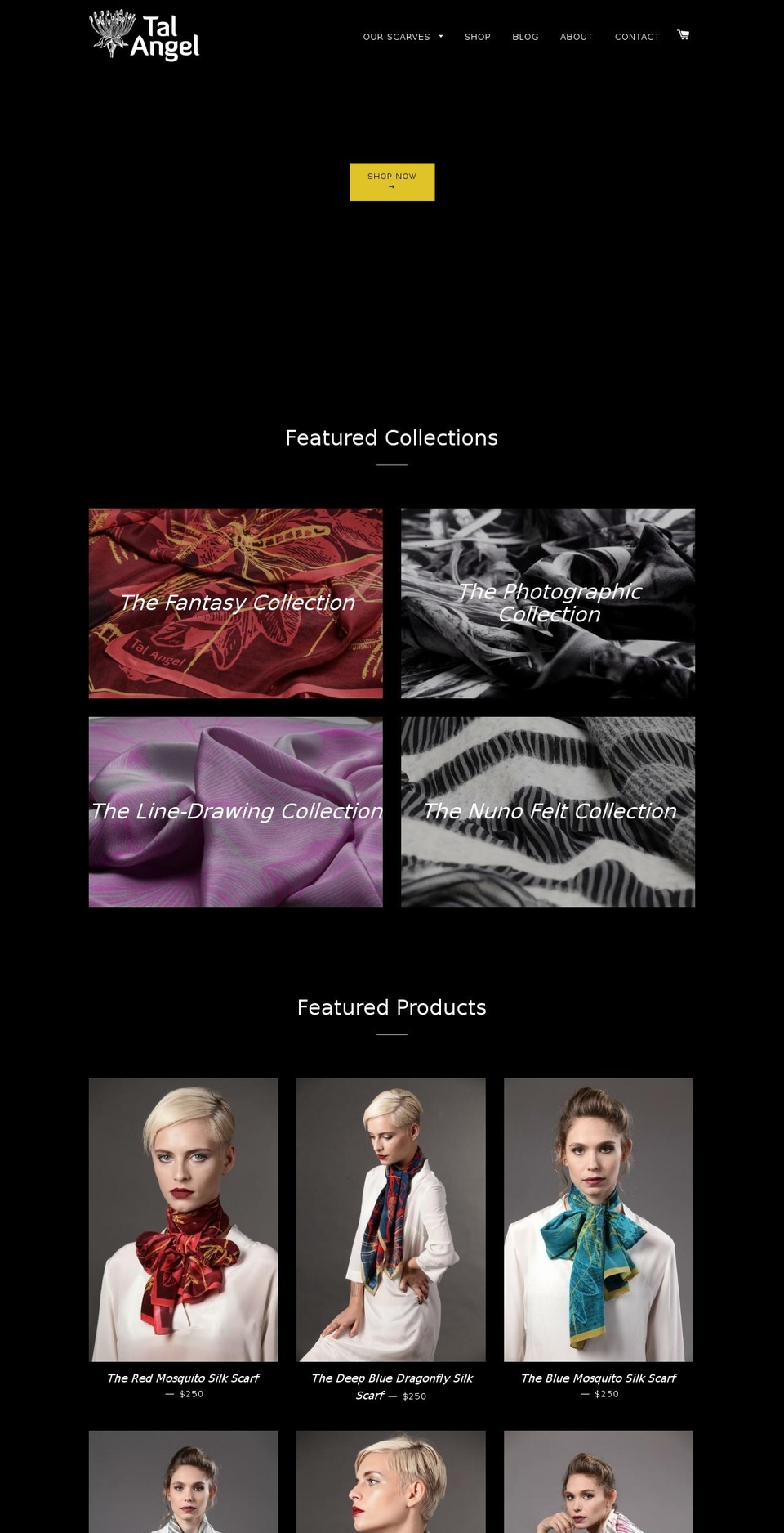 talangel.com shopify website screenshot