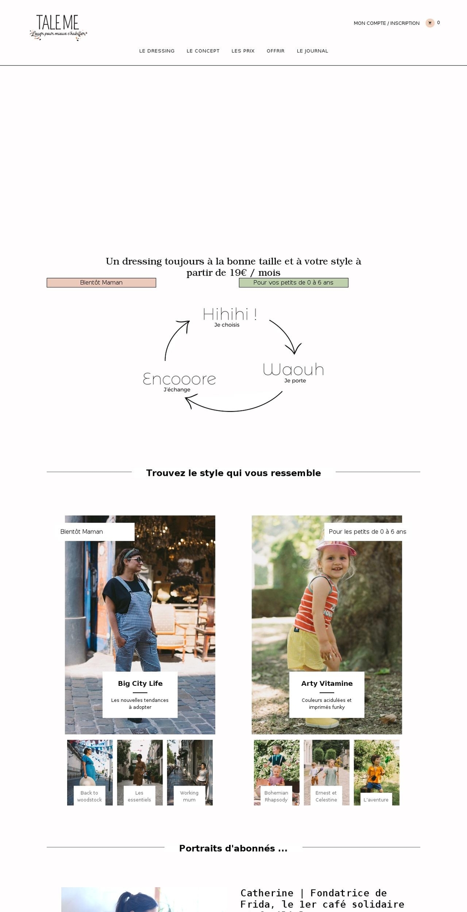 taleme-shop.com — Shopify storefront screenshot
