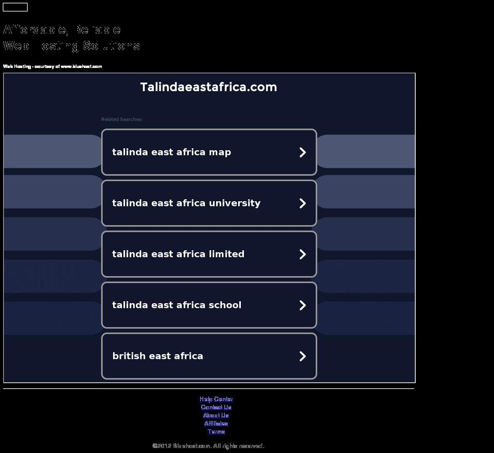 talindaeastafrica.com — Shopify storefront screenshot