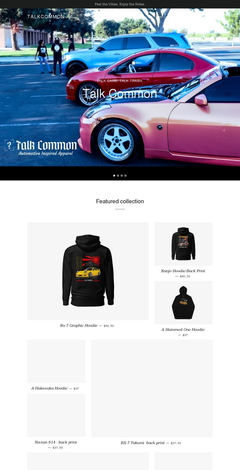talkcommon.com shopify website screenshot
