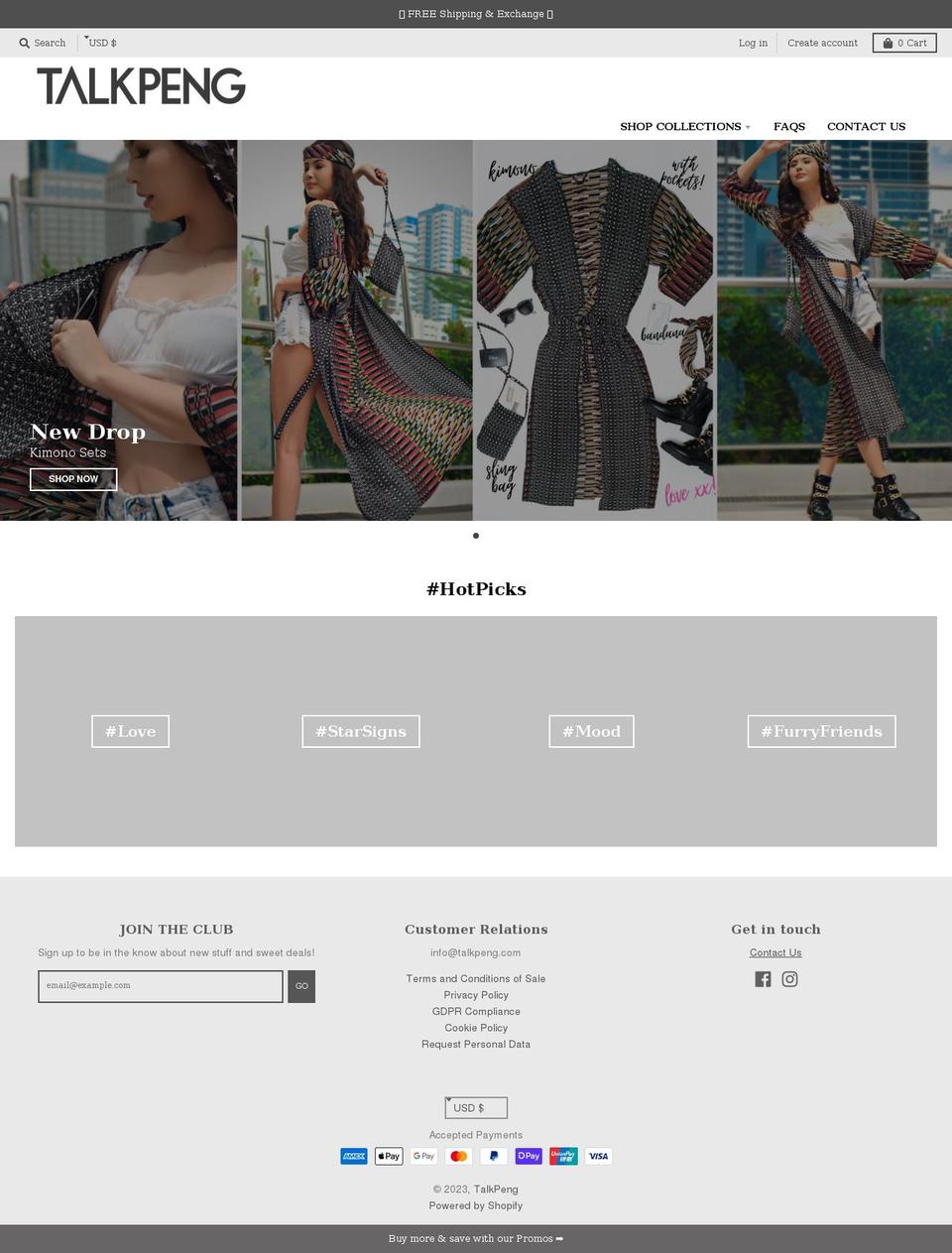 MeroxIOOptimized Shopify theme site example talkpeng.com