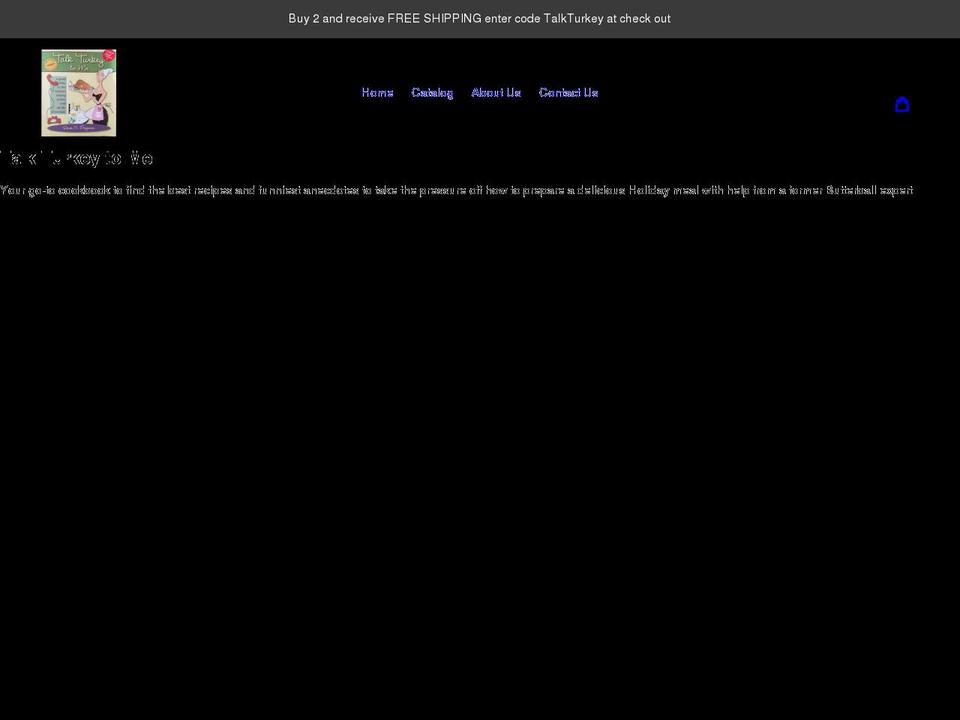 talkturkeytome.net shopify website screenshot