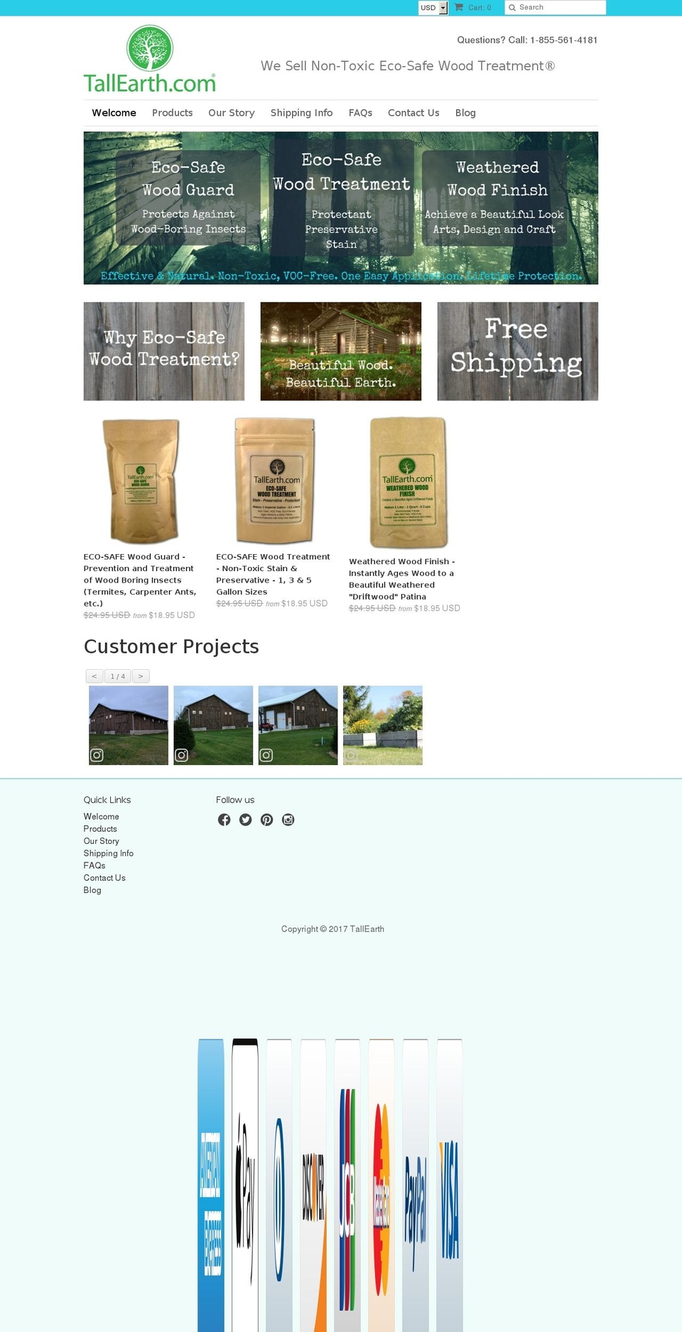 Split Shopify theme site example tallearth.com