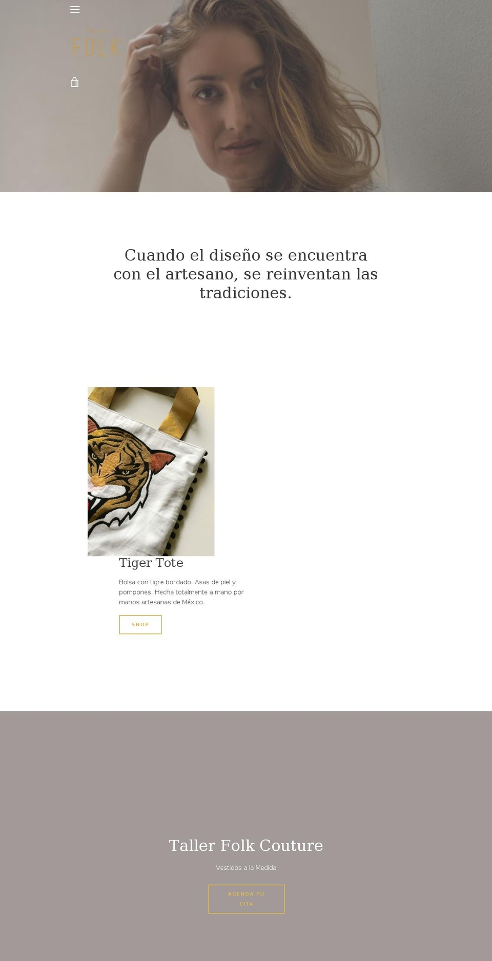 tallerfolk.com shopify website screenshot